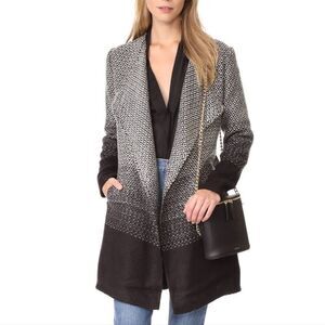 BB DAKOTA MYLES LONG OMBRE BLANKET COAT JACKET SIZE XSMALL